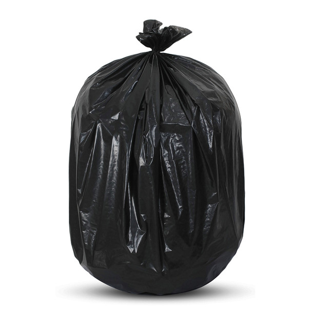 Medgen Trans4m LD PCR Trash Liners – Black, 43 x 48 in, 1.50mil Gauge, 56 gal Capacity, 100/cs