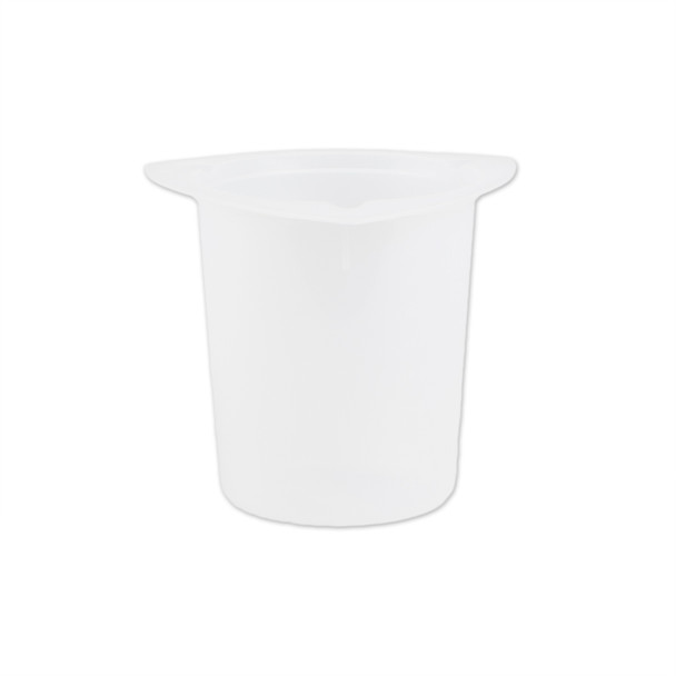 Medgen Tri-Pour Beakers and Paper Lids – 8 oz (250 mL) Capacity, Translucent, 4 Sleeves of 25 Each, 100/Case