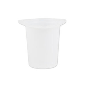 Medgen Tri-Pour Beakers and Paper Lids – 3.5 oz (100 mL) Capacity, Translucent, 100/case Packaging