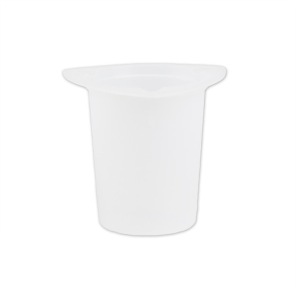 Medgen Tri-Pour Beakers and Paper Lids – 3.5 oz (100 mL) Capacity, Translucent, 100/case Packaging