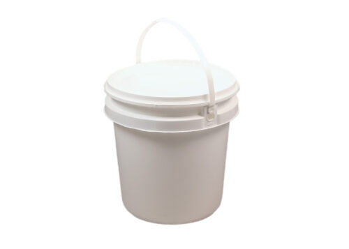 Medgen Histology Container – Opaque White, 8L/270oz Capacity, Handle, Container and Lid with Unaffixed Label