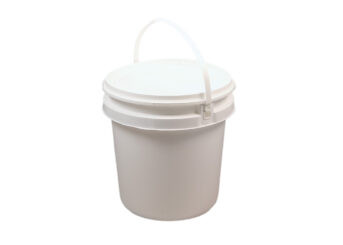 Medgen Histology Container – Opaque White, 8L/270oz Capacity, Handle, Container and Lid with Unaffixed Label