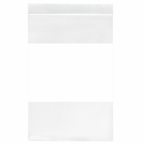 Medgen Reloc – Zippit Zip Closure Bags – 9 X 12 in, Clear, Writable White Block, , – 100/pack