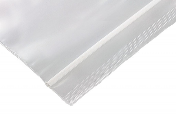 Medgen Reloc – Zippit Zip Closure Bags – 2 Mil Plain, Clear, 2 X 8 in, Writable Block, , – 100/pack