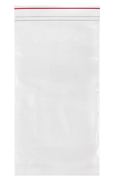 Medgen Minigrip Red Line Zip Closure Bags – 2 Mil Thickness, Double Zipper, 6 x 12 in, Clear, 1000/case