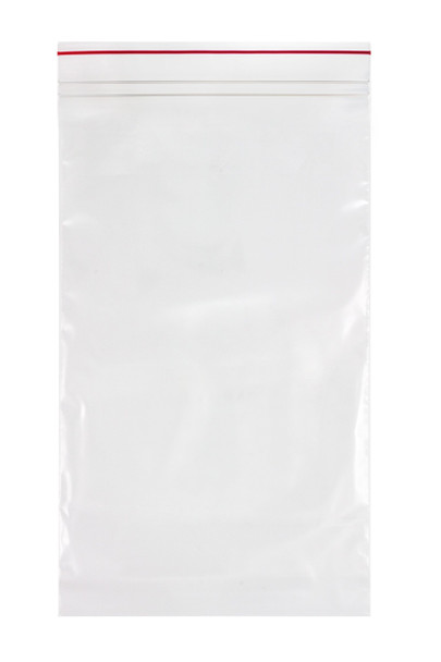 Medgen Minigrip Red Line Zip Closure Bags – Double Zipper, 2 Mil Thickness, 5 x 10 in, Clear, 1000/case