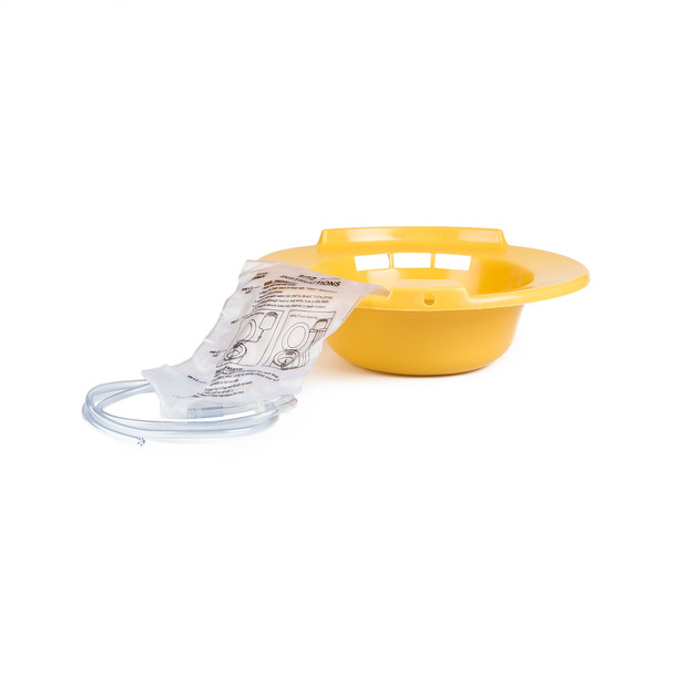 Medgen Sitz bath – individually bagged, 2000 mL capacity, includes 60 in tubing, gold color, 10/case