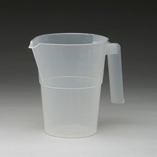Medgen Measuring Graduate – 34 oz Capacity, Translucent, Bulk Packaging, With Handle, 1000 mL Measurement