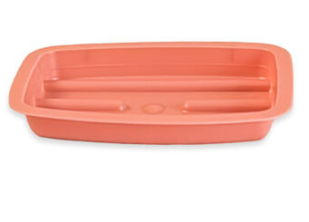 Medgen Soap Dish – Dusty Rose Color, 3.7 x 2.6 in Size, Durable Plastic Construction, 1000/Case