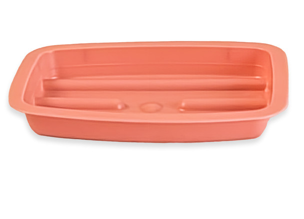 Medgen Soap Dish – Dusty Rose Color, 3.7 x 2.6 in Size, Durable Plastic Construction, 1000/Case