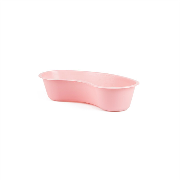 Medgen Emesis Basin – Graduated, 16 oz/500 mL Capacity, 8.4×3.8×2 in, Dusty Rose, 250/Case