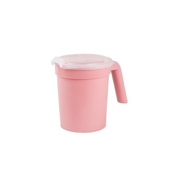 Medgen Pitcher Water Service Set – 28 oz Capacity, Polypropylene/Polystyrene Foam, Dusty Rose, 27/Case