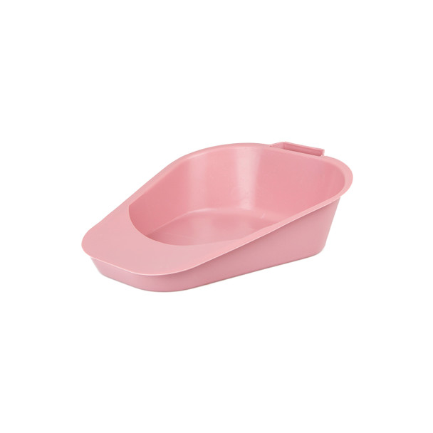 Medgen Bedpans Fracture Bedpan – 34 oz Capacity, 250 lb Weight Limit, Dusty Rose, 13 x 8 x 3.4 in, 50/Case