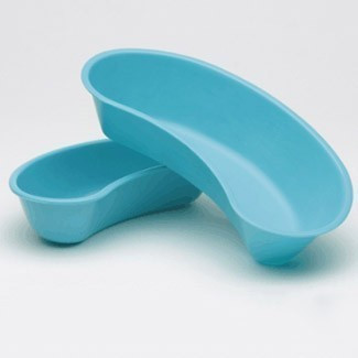 Medgen Emesis Basin – Sterilizable, Blue, 24 oz Capacity, 9.8×5.4×2.1 in, 24 per Case, 840 mL