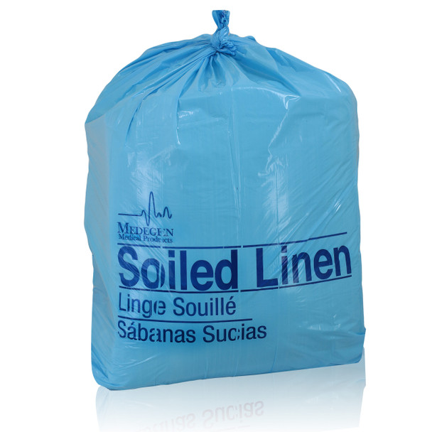 Medgen Laundry and Linen Bags – Star Seal, Coreless Roll, 30.5×41 in, 1.20mil Gauge, 20-30 gal Capacity