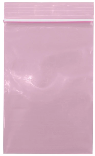 Medgen ANTI – STATIC Zip Bags – Pink Tint, 6 X 8 in, , , Electrostatic Dissipation – 100/pack