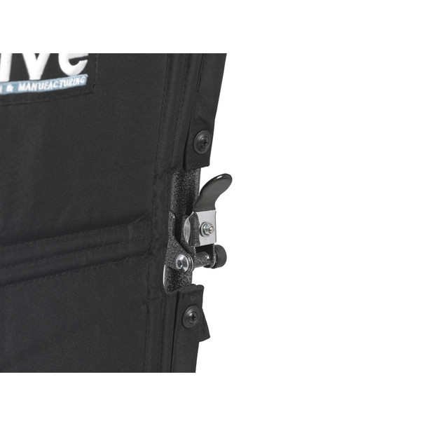 Drive Steel Transport Chair – close-up of the back folding lock