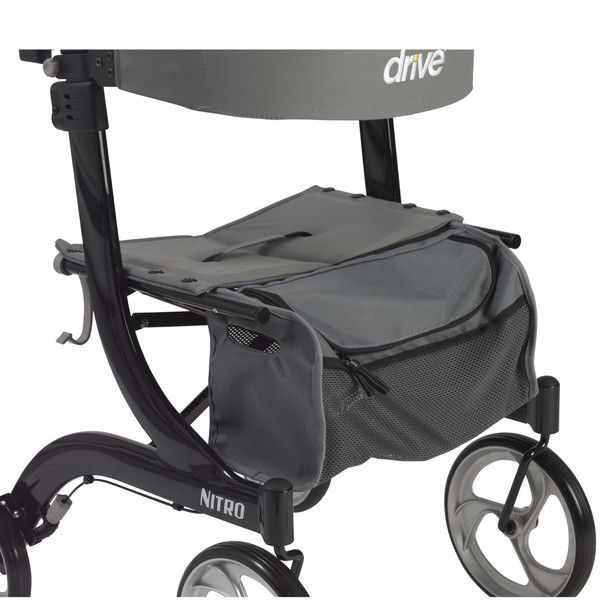 Drive Nitro Rollator in Red folded for transport
