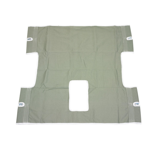 Drive Seat/Back Sling with Commode Opening in heavy-duty canvas