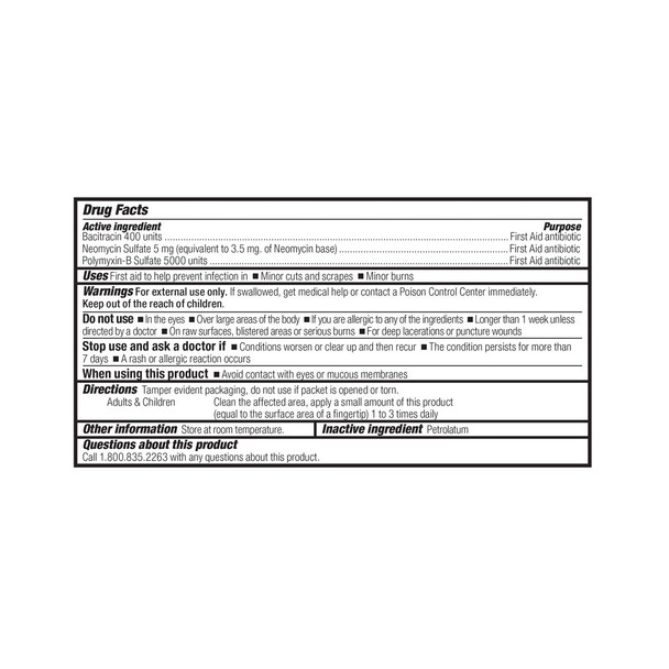 First Triple Antibiotic Ointment – 60 Per Box, For Workplace First Aid and Injury Care, For Workplace First