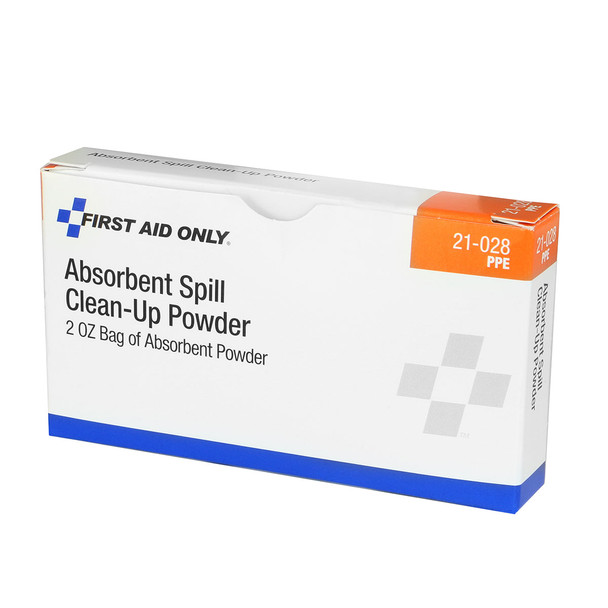 First Spill Clean-Up Powder – 2 Oz. Packet, Pour It on Any Fluid Spill, For Workplace First