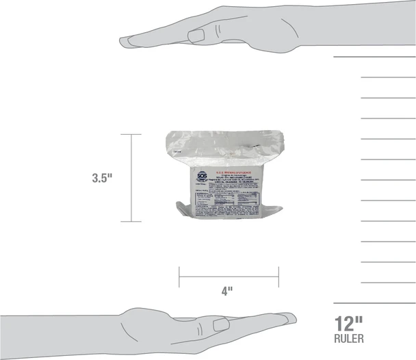 First Emergency Food Ration Pack – 2400 Calories, 6 per pack, For Workplace First Aid and Injury Care