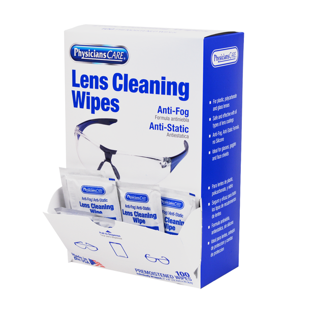 First Lens Cleaning Wipes – 100 Count, For Workplace First Aid and Injury Care, For Workplace First