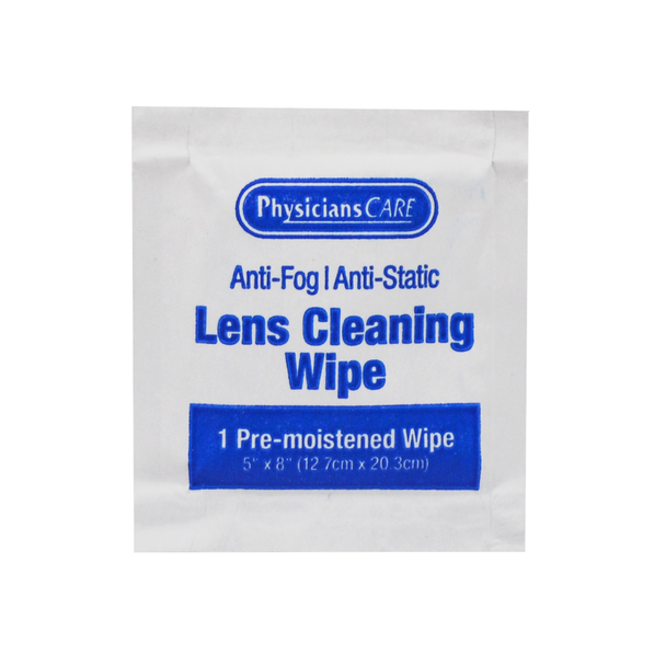 First Lens Cleaning Wipes – 100 Count, For Workplace First Aid and Injury Care, For Workplace First