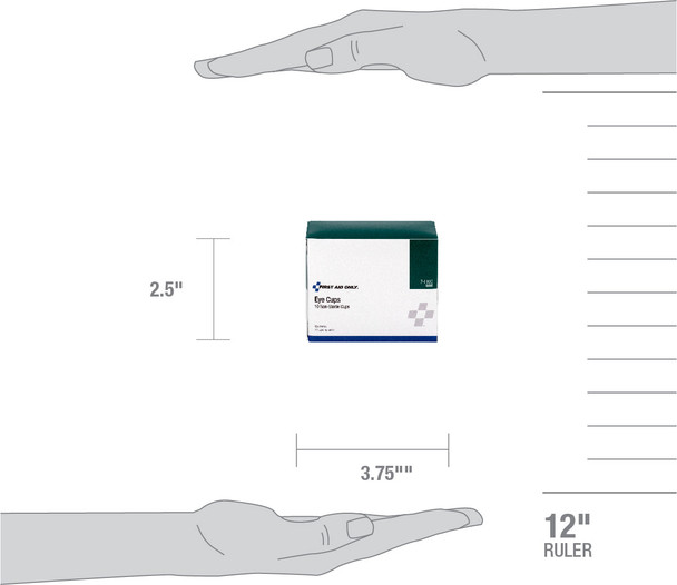 First Non-Sterile Eye Cups – 10 Per Box, For Workplace First Aid and Injury Care, For Workplace First