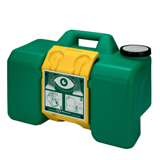 First Haws 15 Minute Eye Wash Station – Gravity Operated, 9 Gallon Capacity, 15 Minutes of Flushing