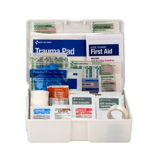 First First Aid Kit – 80 Piece, Plastic Case, 12 per case, For Workplace First Aid and Injury Care