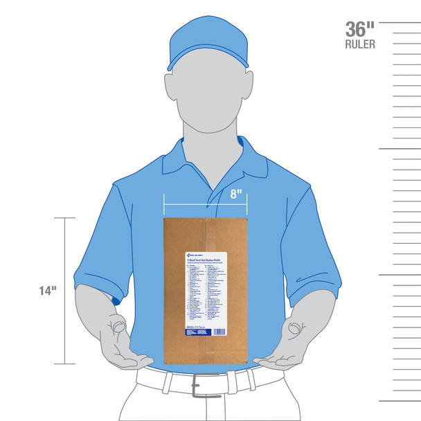 First 100 Person – 3 Shelf Class B+, First Aid Refill, with Medications, For Workplace First