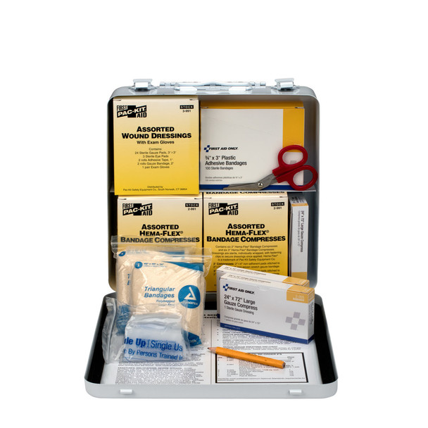 First 50 Person National Standard Bus First Aid Kit – Steel Case, Weatherproof Case, Weatherproof Steel Case