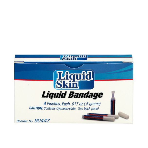 First Liquid Skin Bandage – 4 Per Box, For Dressing Changes and Wound Care, For Dressing Changes