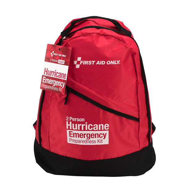 First 2 Person Emergency Preparedness Hurricane Backpack – OSHA Compliant, 97 Pieces Included