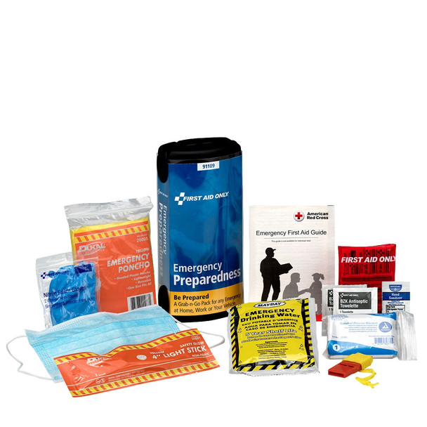 First Emergency Preparedness Grab-And-Go Pod – For Workplace First Aid and Injury Care, For Workplace First
