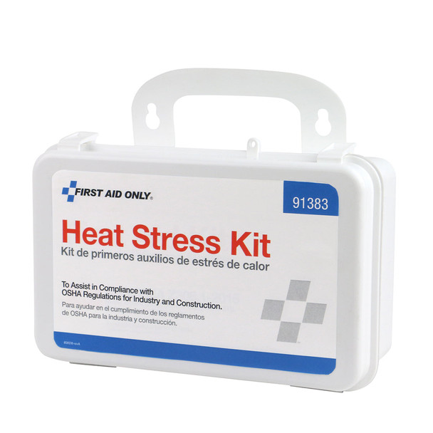First Heat Stress Kit – Medium, OSHA Compliant, Heat Illnesses and Heat Related Deaths, For Workplace First