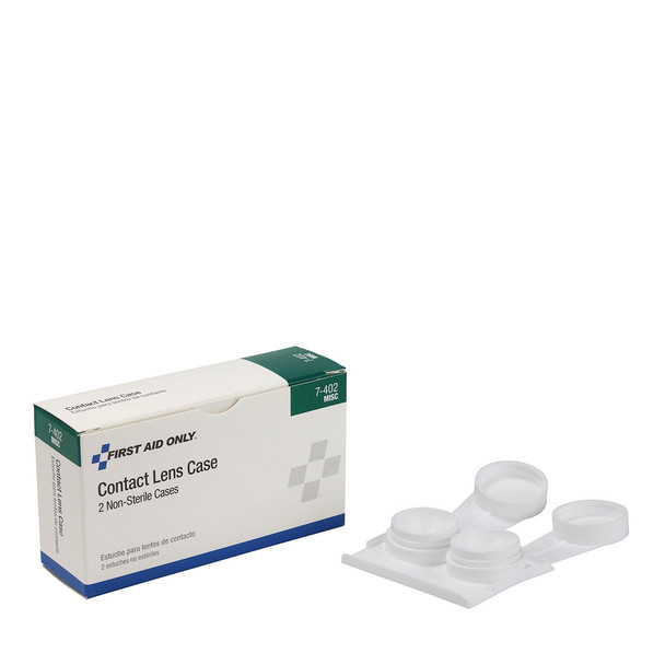 First Contact Lens Case – 2 Per Box, Perfect for Your First Aid Kit, For Workplace First Aid and Injury Care