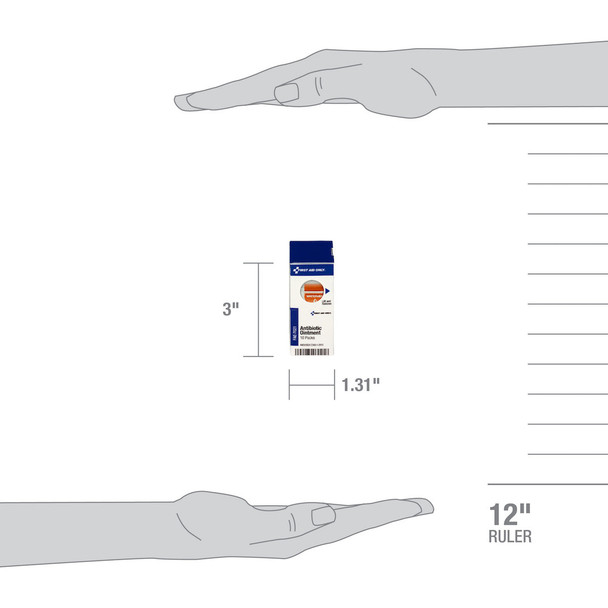 First SmartCompliance Refill Antibiotic Ointment – 10 per Box, Single-Use, For Workplace First