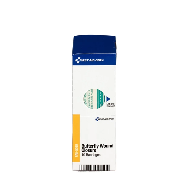First SmartCompliance Refill Butterfly Wound Closures – 10 Per Box, Single-Use, For Workplace First