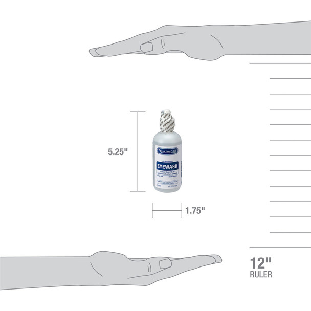 First SmartCompliance Refill Eye Wash – 4 Oz Bottle, Smartcompliance Refill with 1, For Workplace First