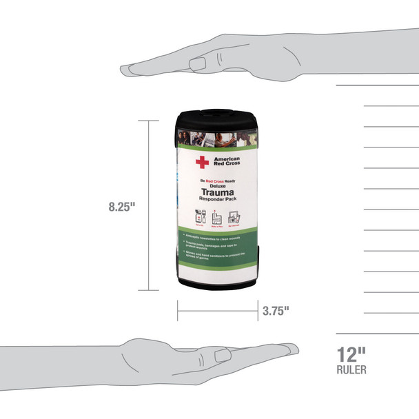 First American Red Cross Deluxe Trauma Responder Pack by First Aid Only – For Workplace First