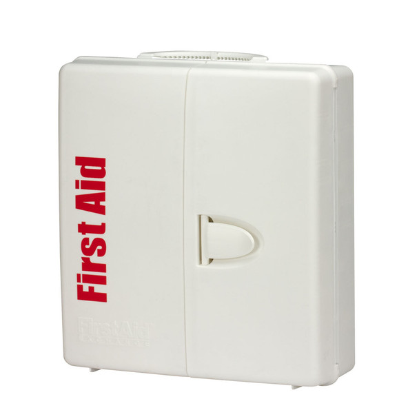 First 50 Person Large Plastic SmartCompliance First Aid Food Service Cabinet with Medications