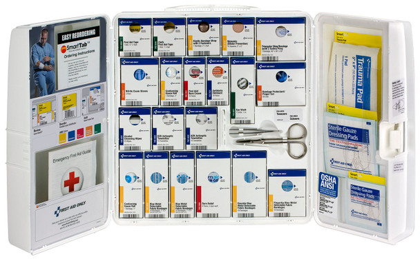 First American Red Cross Medium Food Industry First Aid Cabinet with Smart Tab ezRefill System