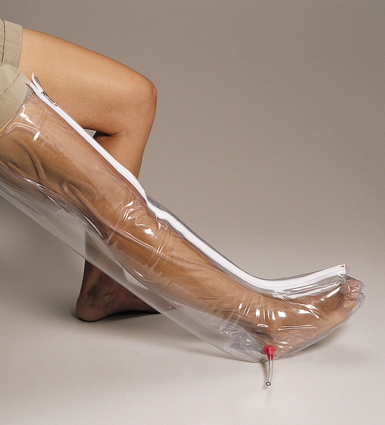 First Inflatable Splint Full Leg – It's X-Ray Transparent, Plastic Pressure Splints for Fractures