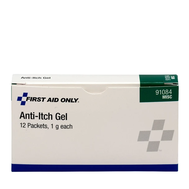 First Anti-Itch Gel – 12 Per Box, Single-Use, The Anti-Itch Gel Is a Clear, For Workplace First