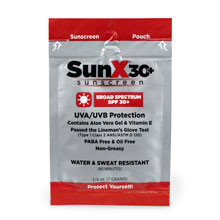 First SunX30 Sunscreen Lotion Packets – 4 Per Box, For Workplace First Aid and Injury Care