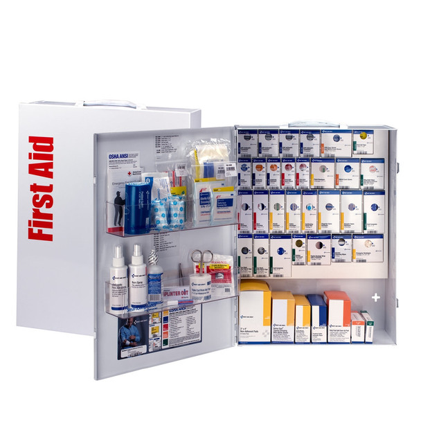 First 150 Person XL Metal SmartCompliance First Aid Cabinet Without Medications – The 150 Person