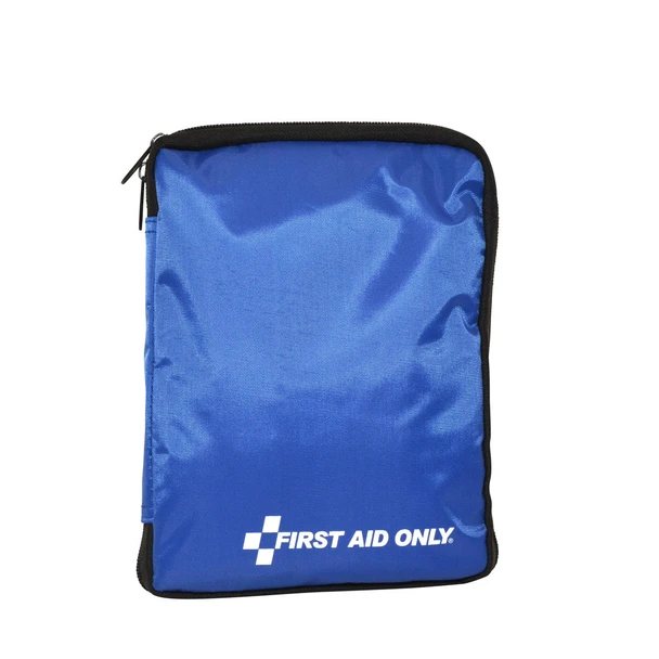 First Vehicle First Aid Kit – 143 Piece, Fabric Case, For Workplace First Aid and Injury Care