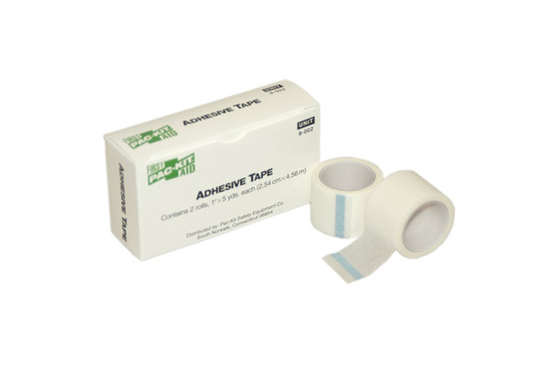 First Medical Adhesive Tape Roll – 5 Yds. Length X 1" Width, Box of 2, 2 per box, For Workplace First